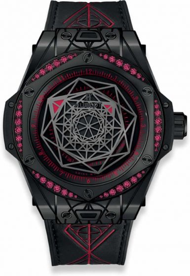 Discount HUBLOT BIG BANG SANG BLEU ALL BLACK RED 39MM 465.CS.1119.VR.1202.MXM18 replica watch for sale